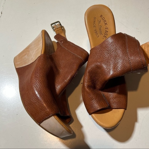 Kork Ease Womens {Brown Berit Wedge Sandal} Size 9M. - Picture 2 of 9